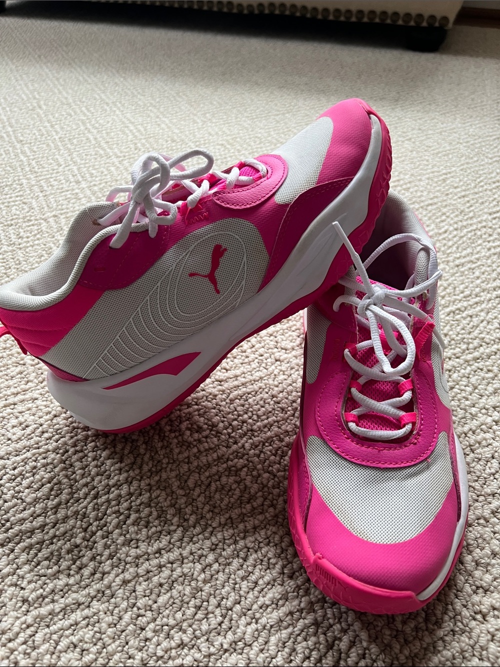 Puma Pink and White Women’s Athletic Sneakers